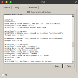 vtp mode transparent