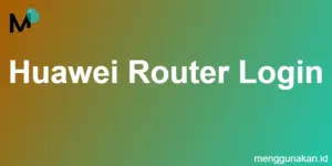 huawei router login
