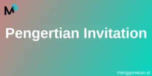 Pengertian Invitation