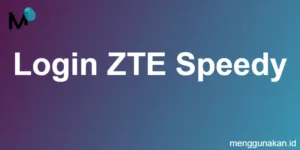 login ZTE Speedy