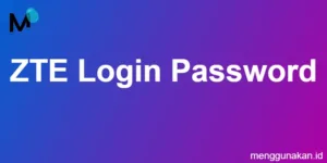 ZTE login password