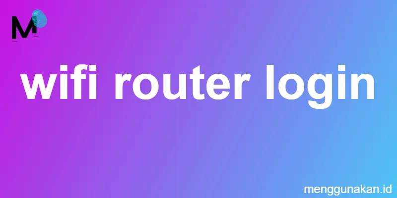 wifi router login