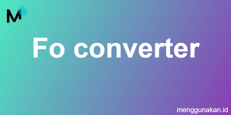 Fo converter