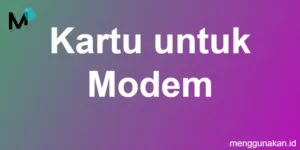 Kartu untuk Modem