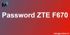 password ZTE F670