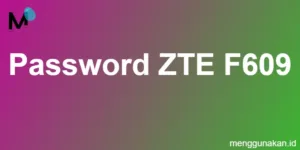 password ZTE F609